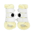 Equithème - Gesloten beenbeschermers Snuggy Je t'aime wit | - Ohlala