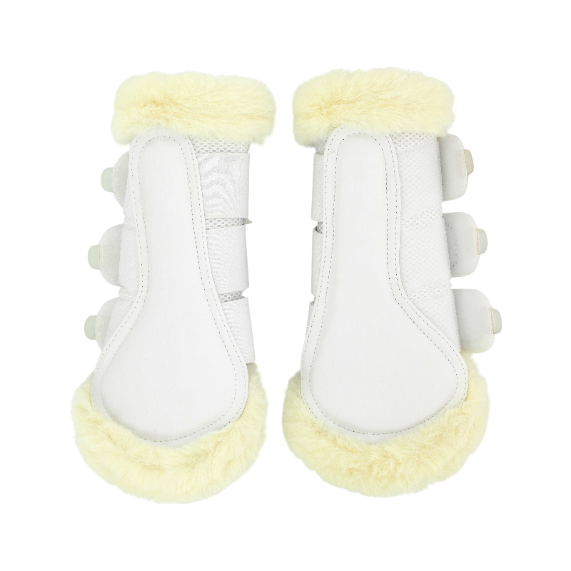 Equithème - Guêtres fermées Snuggy Je t'aime blanc