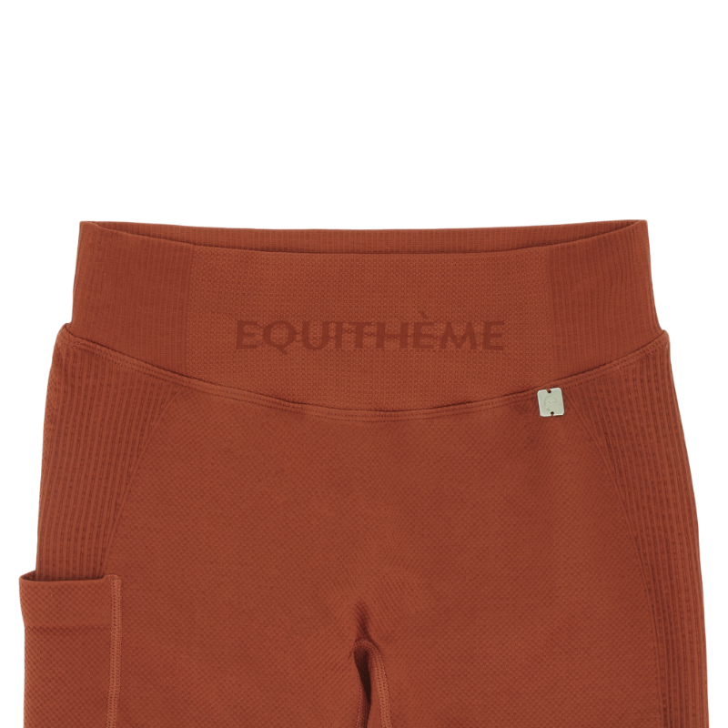 Equithème - Legging d'équitation femme Acacia orange