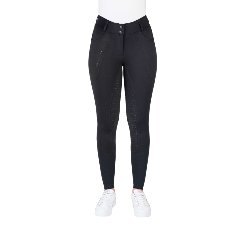 Equithème - Pantalon d'équitation enfant Elsa Je t'aime noir