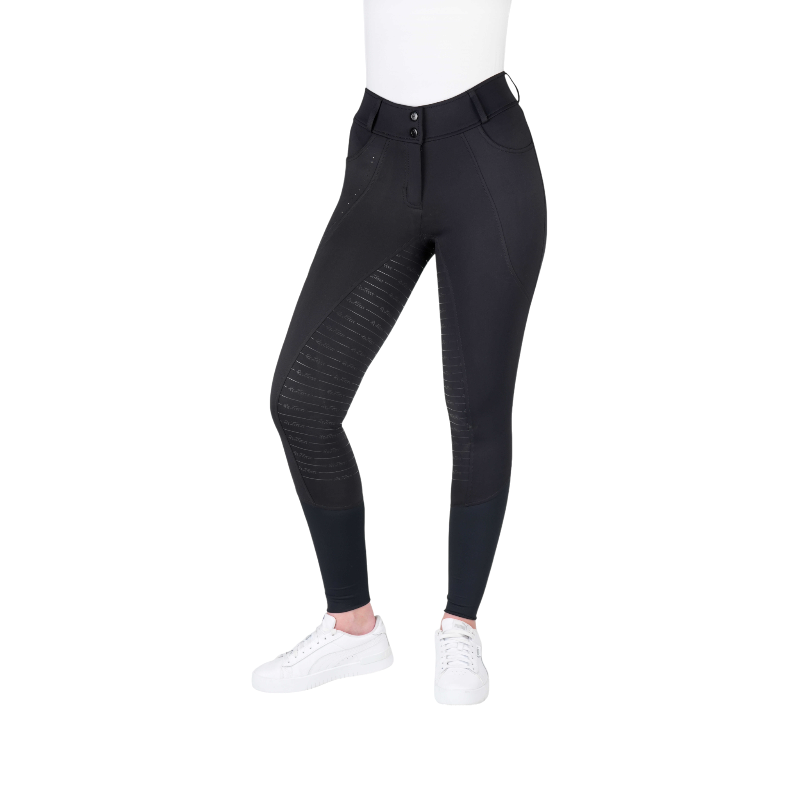 Equithème - Pantalon d'équitation enfant Elsa Je t'aime noir