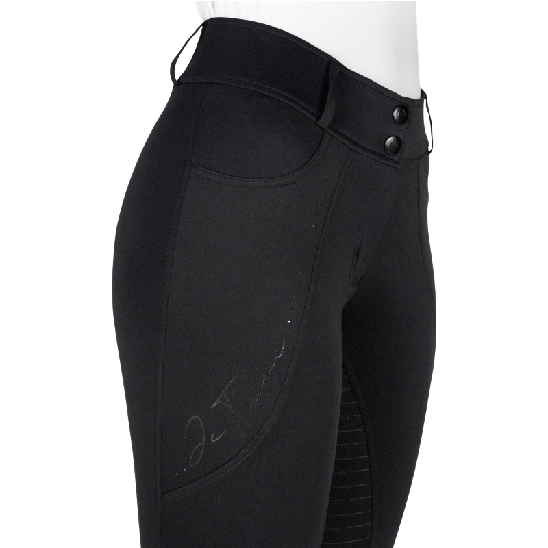 Equithème - Pantalon d'équitation enfant Elsa Je t'aime noir