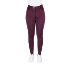 Equithème - Pantalon d'équitation femme Elsa Je t'aime prune | - Ohlala