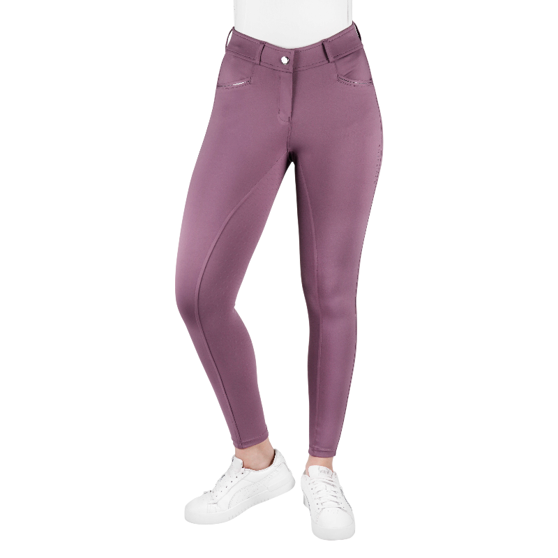 Equithème - Pantalon d'équitation femme Carly lilas | - Ohlala
