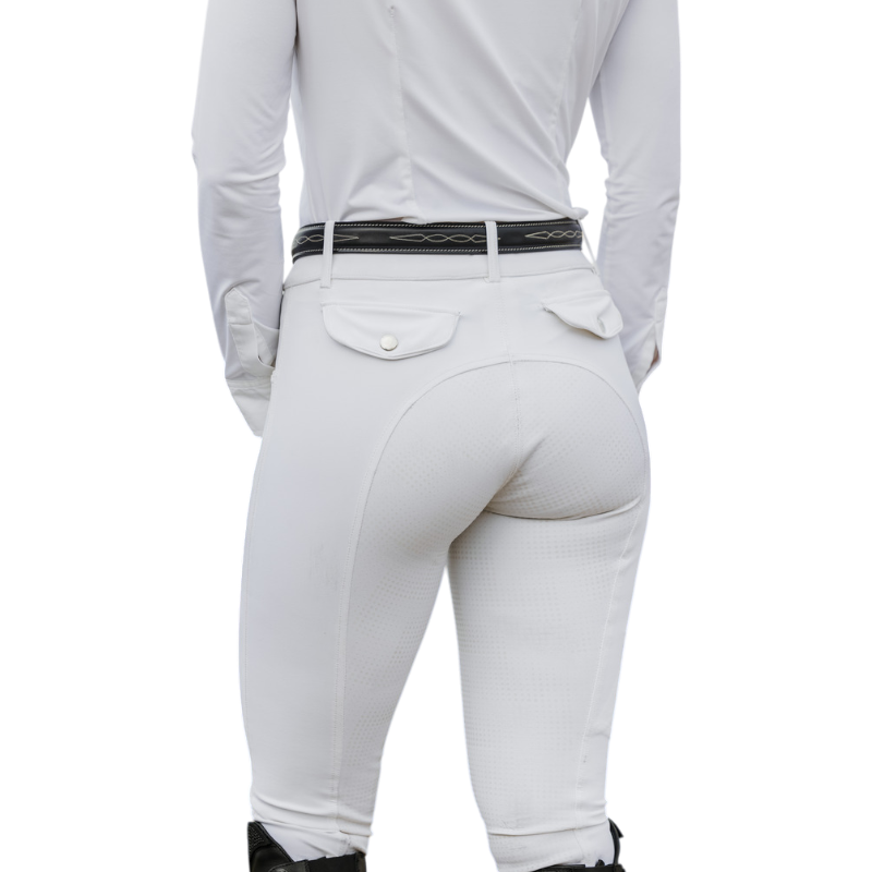 Equithème - Pantalon d'équitation femme Beverly blanc