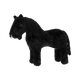 Equithème - Peluche mini poney Éclair noir | - Ohlala
