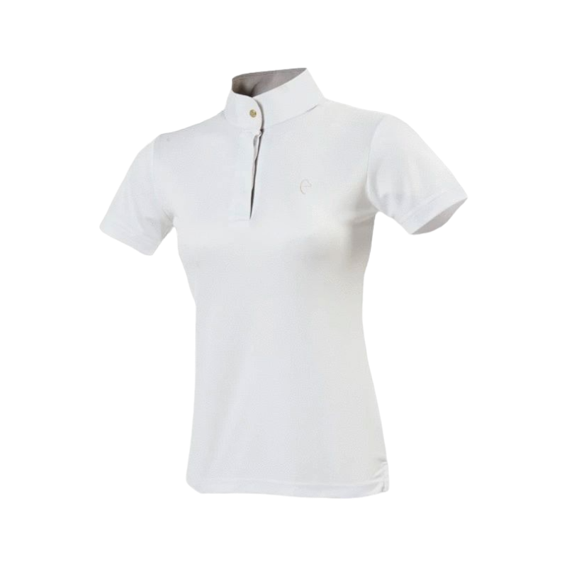 Equithème - Polo manches courtes Mesh blanc