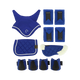 Equithème - Set accessoires pour mini poney bleu roi (x5) | - Ohlala