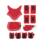 Equithème - Accessoireset voor mini pony rood (x5) | - Ohlala
