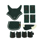Equithème - Accessoireset voor mini pony donkergroen (x5) | - Ohlala