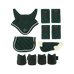 Equithème - Set accessoires pour mini poney vert foncé (x5) | - Ohlala