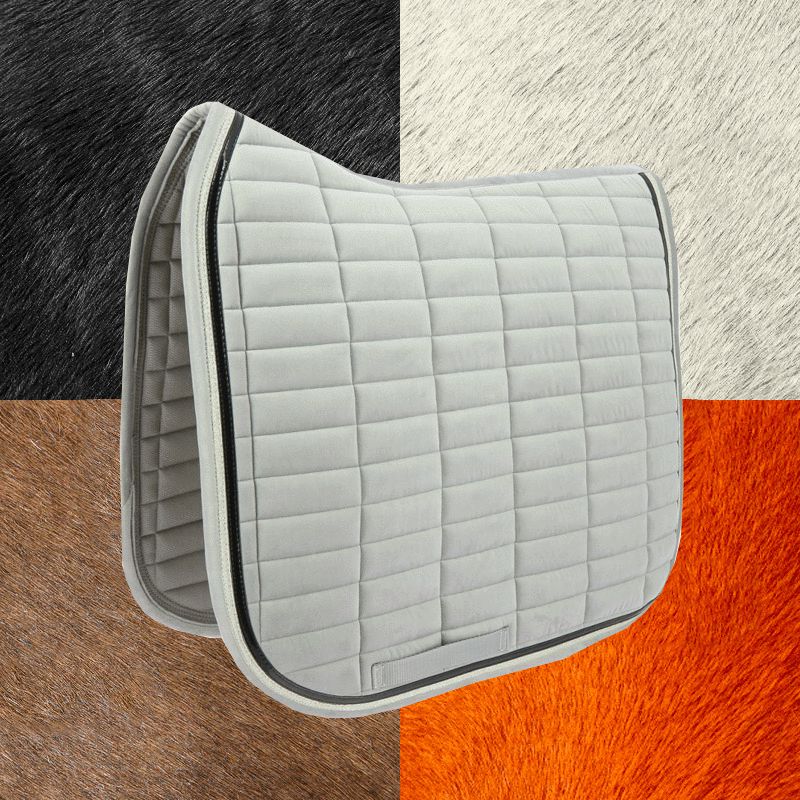 Equithème - Tapis de dressage mosaïque gris | - Ohlala