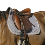 Equithème - Tapis de selle Softy gris | - Ohlala