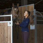 Equithème - Fleece jack dames Lena marine | - Ohlala