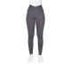 Equithème - Legging d'équitation femme Flora Je t'aime gris foncé | - Ohlala