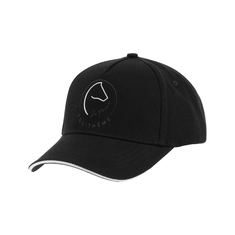 Equithème - Casquette Ponytail Je T'aime noir | - Ohlala