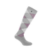 Equithème - Rijsokken Argyle grijs/lila | - Ohlala