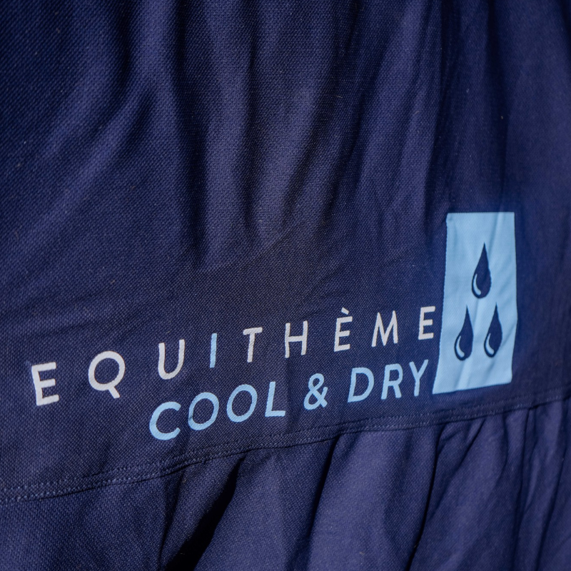Equithème - Verkoelend shirt Cool&dry Fresh Combo marine | - Ohlala