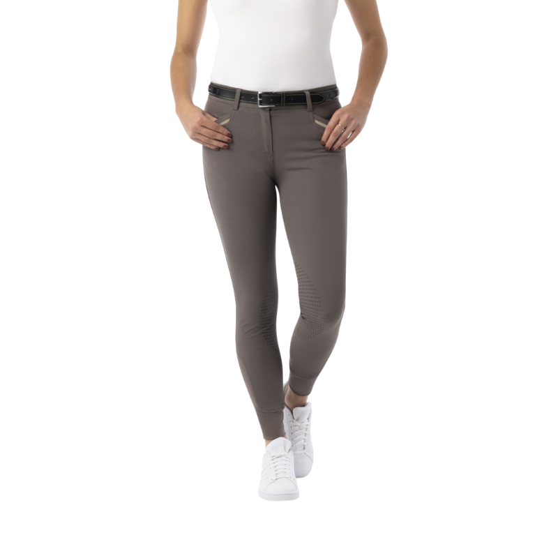 Equithème - Pantalon d'équitation femme Gizel taupe