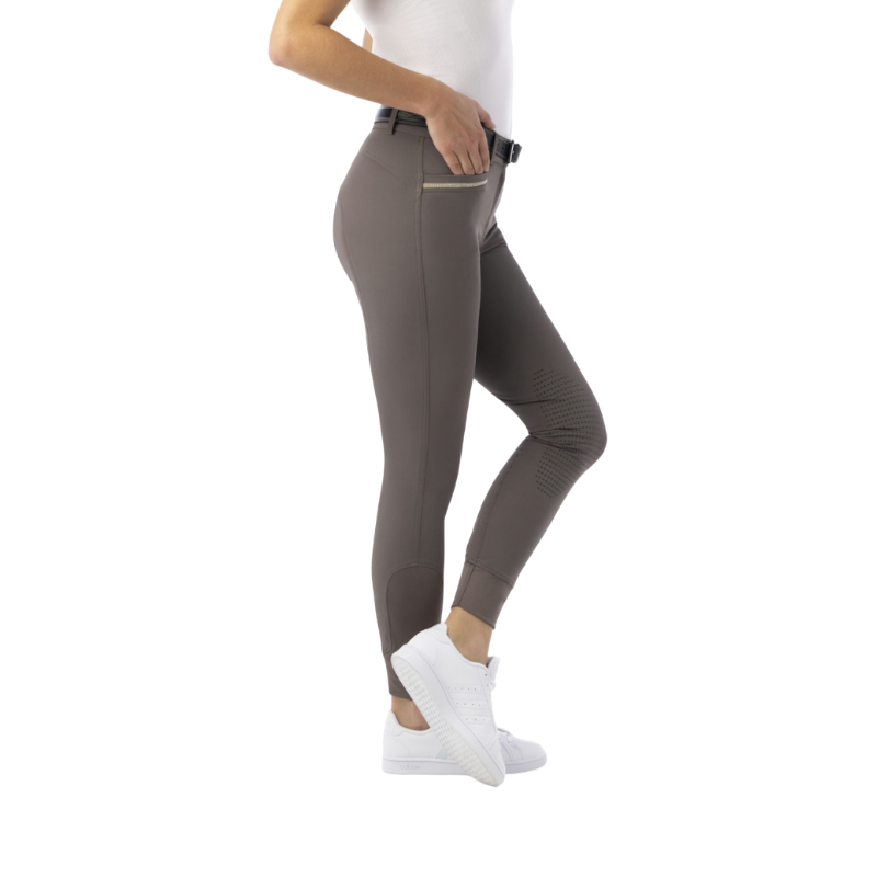 Equithème - Pantalon d'équitation femme Gizel taupe