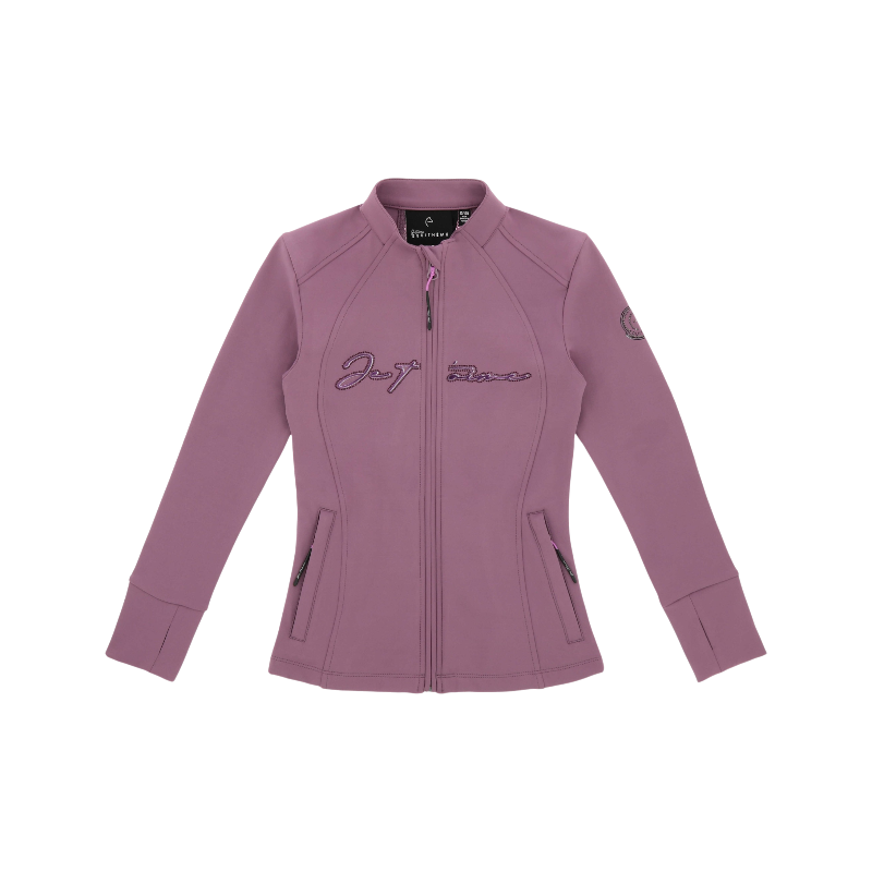 Equithème - Veste softshell femme Je t'aime EK-Ilona lilas | - Ohlala