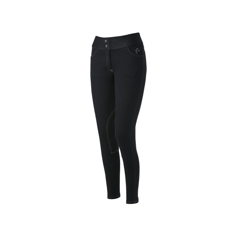 Equithème - Legging d'équitation enfant Pull On noir | - Ohlala