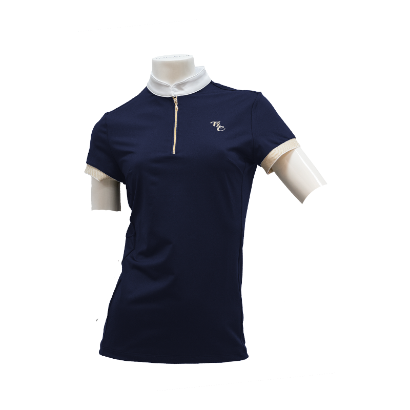 Flags & Cup - Polo de concours manches courtes femme Andria marine
