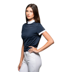 Flags & Cup - Polo de concours manches courtes femme Isla marine | - Ohlala