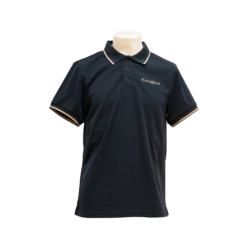 Flags & Cup - Polo manches courtes homme Lugano marine