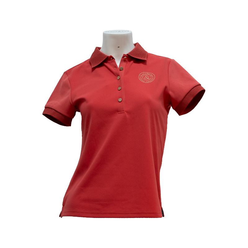 Flags & Cup - Polo manches courtes fille Anzia cerise