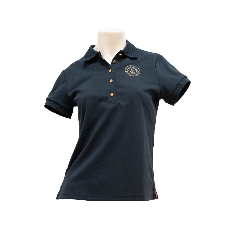 Flags & Cup - Polo piqué manches courtes femme Anzia marine
