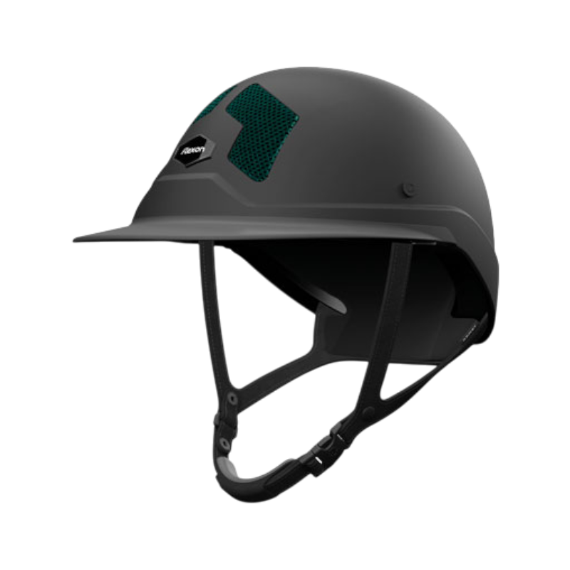 Flex On - Casque d'équitation Armet Dark grilles vert anglais visière Mixte