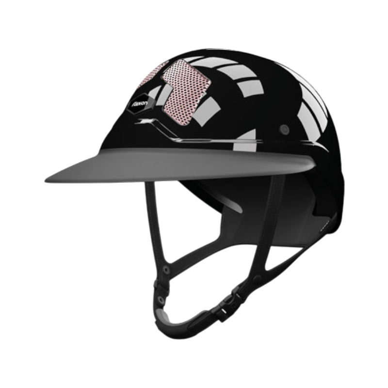 Flex On - Casque d'équitation Armet Star grilles rose clair visière Angel