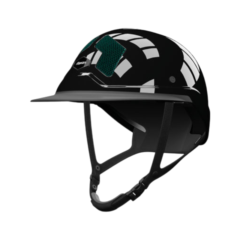 Flex On - Casque d'équitation Armet Star grilles vert anglais visière Mixte