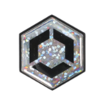 Flex On - Sticker helm Armet Zilveren glitters