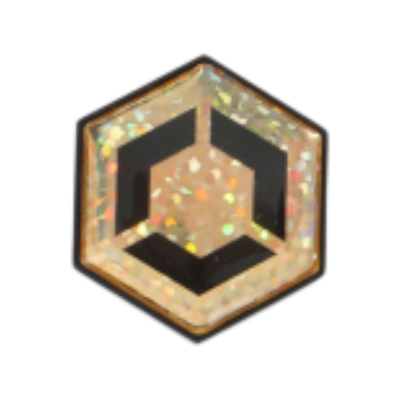 Flex On - Sticker helm Armet Gouden glitters