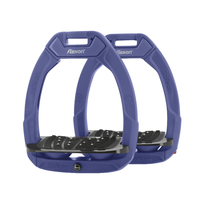 Flex On - Édition limitée - Étriers Safe On incliné ultra grip corsican blue