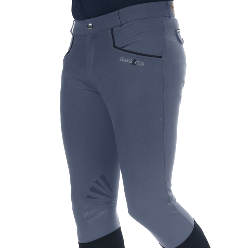 Flags & Cup - Pantalon d'équitation homme Vadso denim