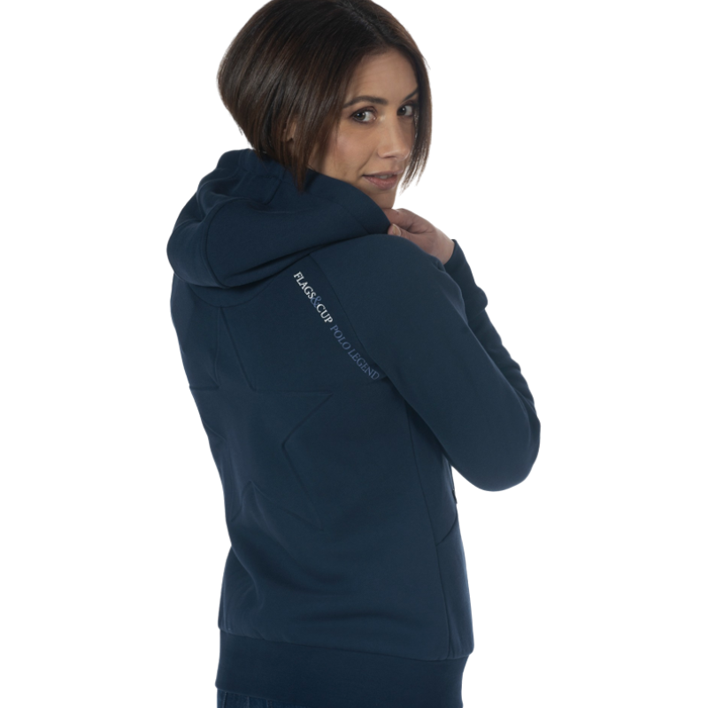 Flags & Cup - Sweat zippé femme Tazlina marine