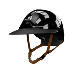Flex On - Flex On - Paardrijhelm Armet Star bruine kinriem Angel zwart vizier | - Ohlala