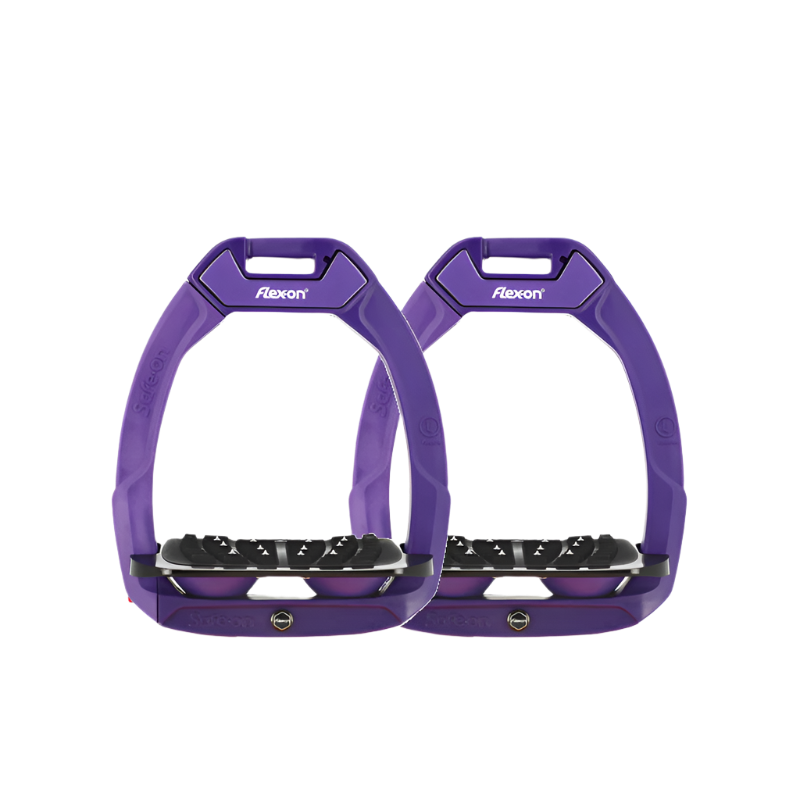 Flex On - Edition limitée - Étriers Safe On incliné ultra grip violet