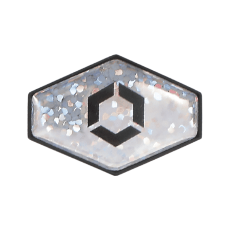 Flex On - Sticker casque Armet Paillettes argentées