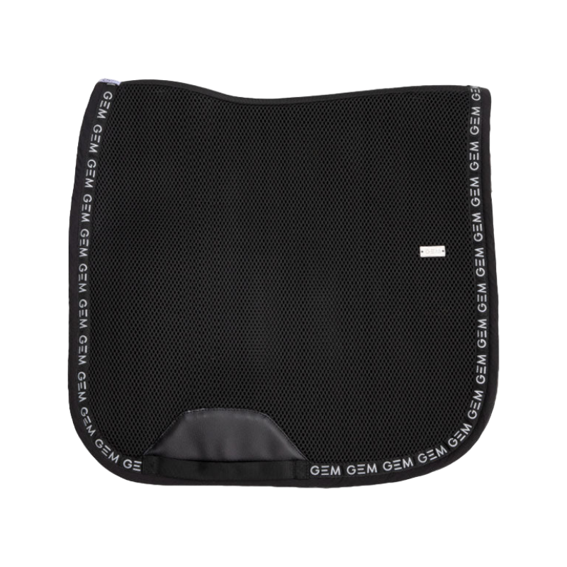 GEM - Tapis de dressage Mesh grip noir/ silver | - Ohlala