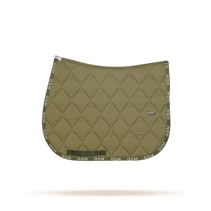 GEM - Tapis de selle Love kaki