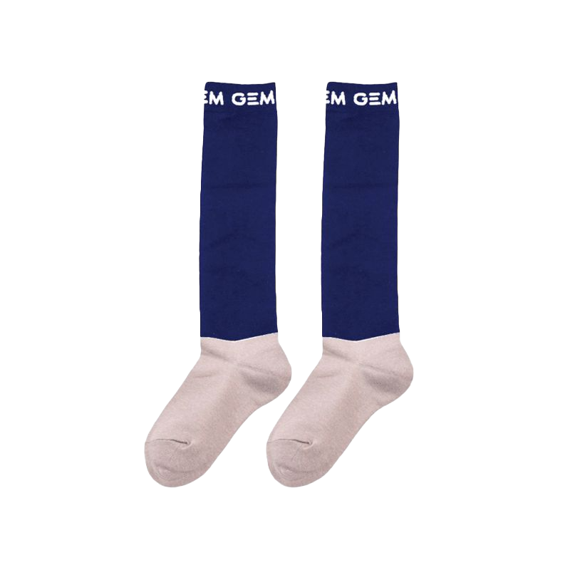 GEM Equitation - Chaussettes d'équitation Love marine (x2)