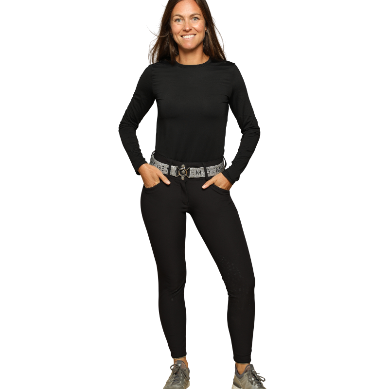 GEM - Pantalon d'équitation femme Cooper noir | - Ohlala