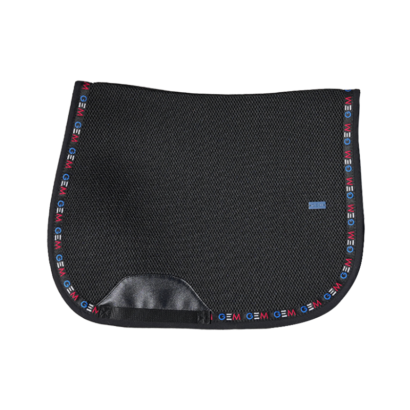 GEM - Tapis de selle mesh noir bleu/ blanc/ rouge