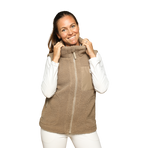 GEM - Veste sans manches mouton On femme chataigne | - Ohlala