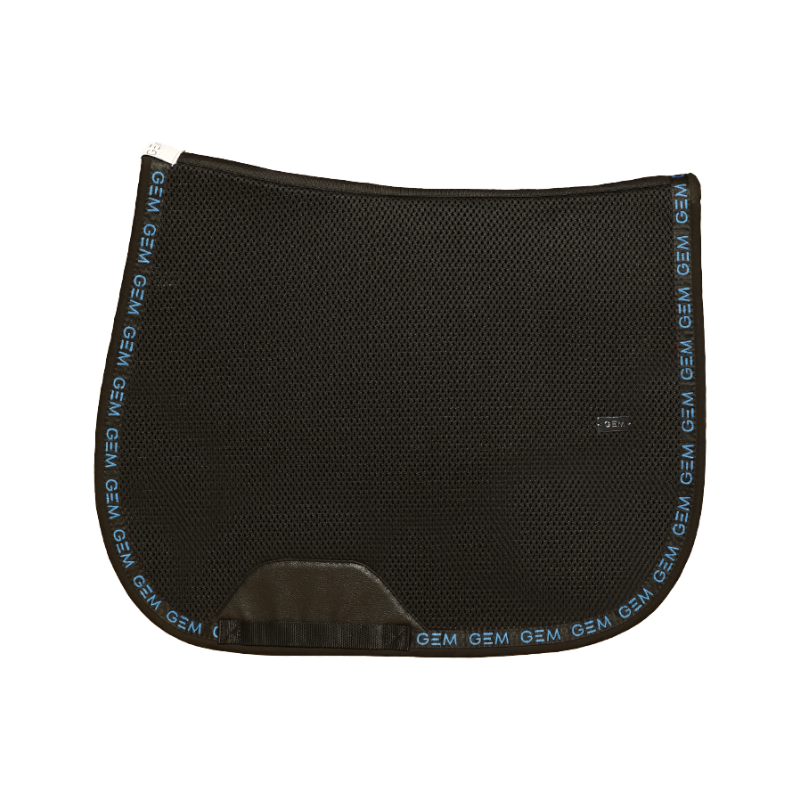 GEM - Tapis de selle Mesh noir/ bleu électrique