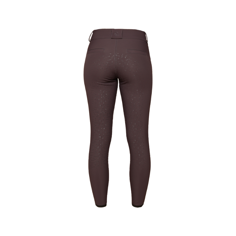 GEM - Pantalon d'équitation femme John full grip prune